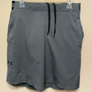 Gray Under Armour Heatgear Athletic/Basketball Shorts